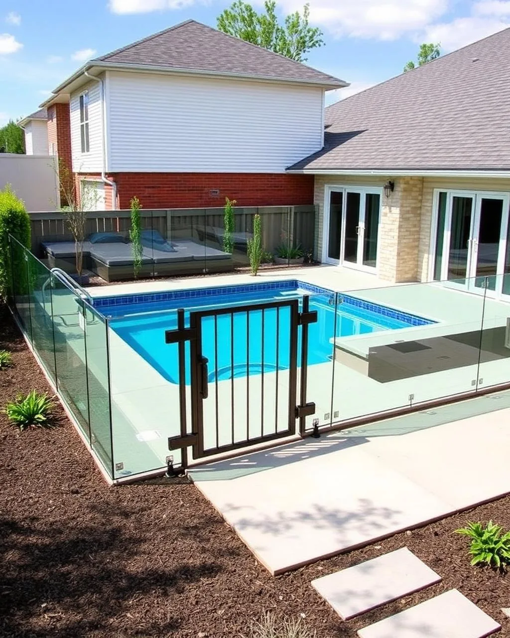 Pool Fence Glass Railing installed by Best Glass Railings in Scarborough, ON