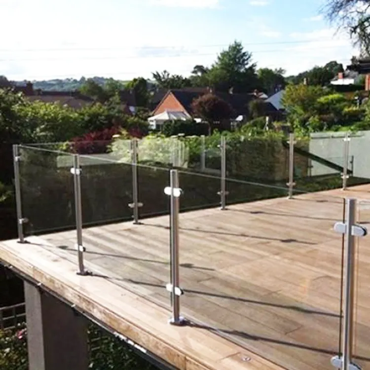 Outdoor Glass Railings Installation