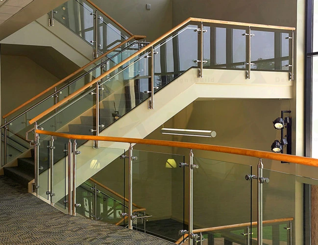 Semi Frameless Glass Railings in Building