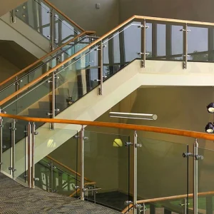Semi Frameless Glass Railings in Building